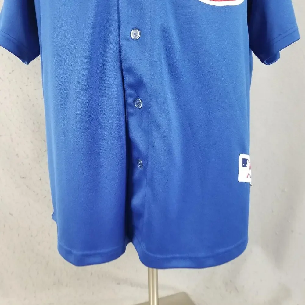 Chicago Cubs Jersey Mens 54‎ Blue MLB Baseball Carlos Zambrano 38 Stitched